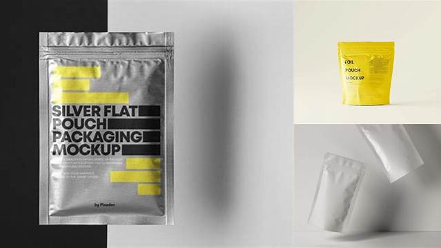 2933+ Transparent Foil Pouch Packaging Mockup Free Download Download Free Editable PSD Template