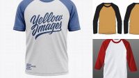 2935+ Template Raglan T Shirt Mockup Psd Free Download Free PSD