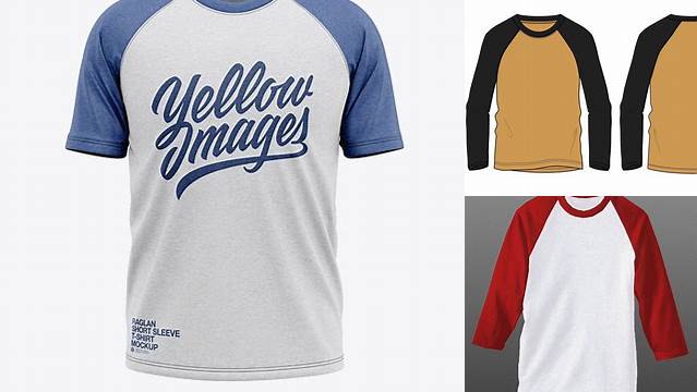 2935+ Template Raglan T Shirt Mockup Psd Free Download Free PSD