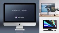 2936+ Imac PSD Mockup Front View High-End Creative PSD Template