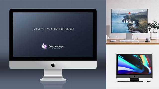 2936+ Imac PSD Mockup Front View High-End Creative PSD Template