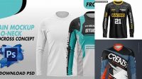 2936+ Mockup Jersey Motocross Exclusive Free Photoshop Mockup