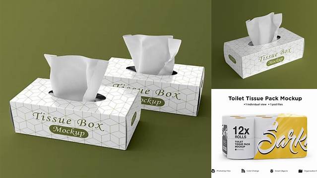 2939+ 4x Toilet Tissue Pack PSD Mockup Elegant Free Graphic Resource