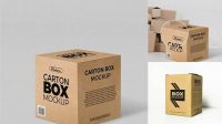 2939+ Glossy Plastic Bottle With Carton Box PSD Mockup Free Download Design Mockup