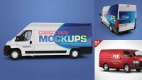 294+ Van Express PSD Mockup Front View Free Editable Photoshop Template