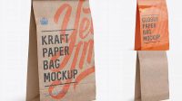 2941+ Paper Food/Snack Bag PSD Mockup Halfside View Versatile and Modern PSD Mockup