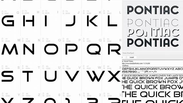 2943+ Pontiac Bold Font Free Download For Free Download