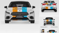 2949+ Hatchback 5-doors PSD Mockup Front View Photoshop Resource Free