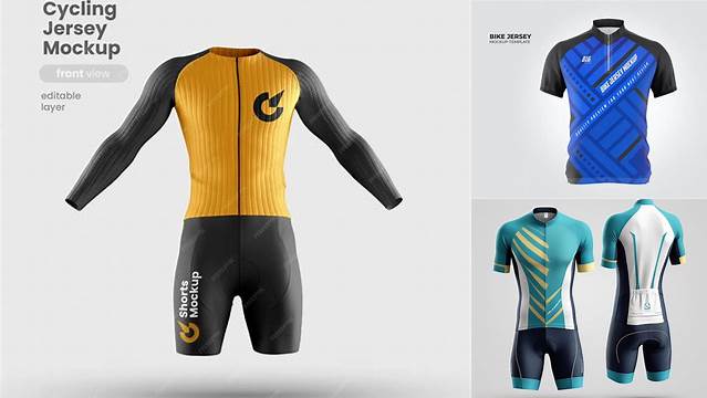 2952+ Bicycle Jersey Mockup Free Best for Showcase