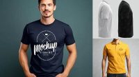 2952+ T-Shirt PSD Mockup Half Side View PSD Download