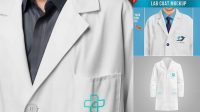 2956+ Lab Coat Mockup Psd High-Resolution PSD Download