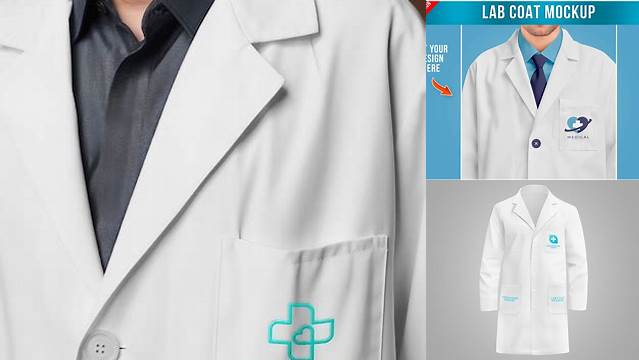 2956+ Lab Coat Mockup Psd High-Resolution PSD Download