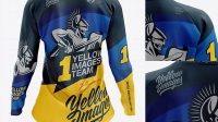 2960+ Women’s MTB Trail Jersey PSD Mockup Back View Digital Resource Free Download