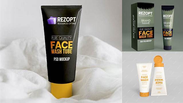 2961+ Face Wash Tube Mockup Easy Editable