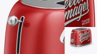 2965+ Toaster PSD Mockup Half Side View Custom Design Freebie PSD