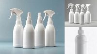 2967+ 100ml White Plastic Spray Bottle Mock-Up High-Quality Digital Mockup Resource