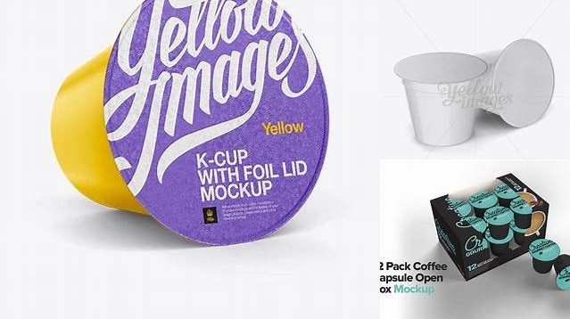 297+ K-Cup Pod PSD Mockup Free Graphic Design Mockup File