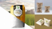 2974+ Rice Bag Mock Up Smart Object PSD