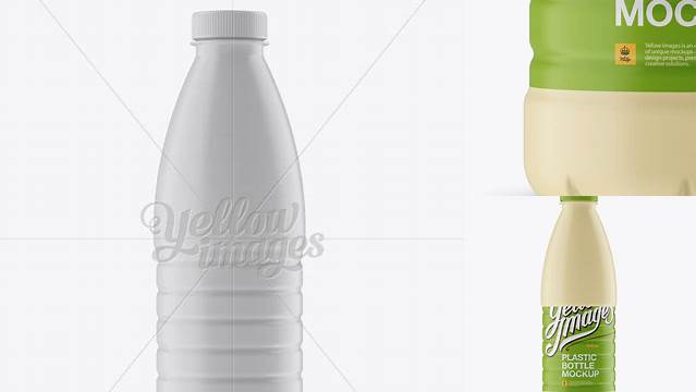 2980+ Matte PET Bottle Front View Best Free Mockup PSD