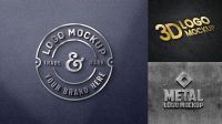 2984+ Metal Logo Mockup Psd For Free Download