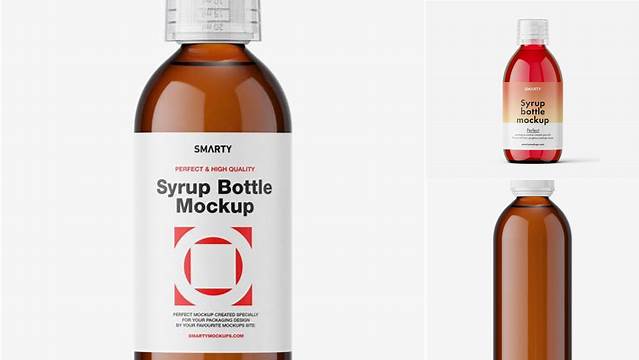 2986+ Syrup Bottle Mockup High-Resolution Graphic