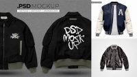 2994+ Bomber Jacket Mockup Psd Free Download High-End PSD Download