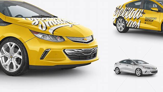 2999+ Chevrolet Volt PSD Mockup Half Side View Free Graphic Design Resource