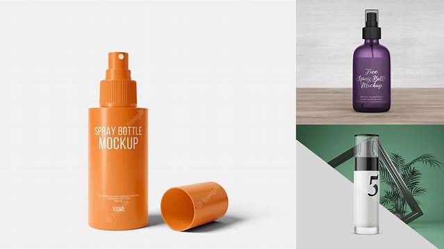 300+ 100ml Spray Bottle PSD Mockup Exclusive Free Creative Resource