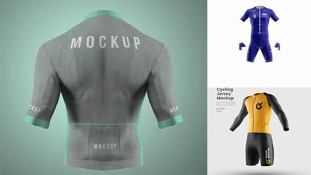 3000+ Women’s Cycling Kit PSD Mockup Front View Exclusive PSD Design Freebie