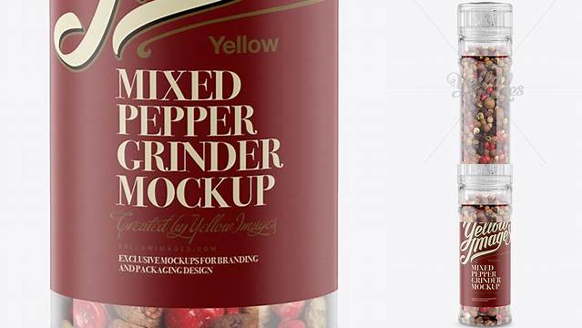 3003+ Mixed Pepper Grinder PSD Mockup Smart Layer PSD