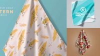 3004+ Handkerchief Mockup PSD Download