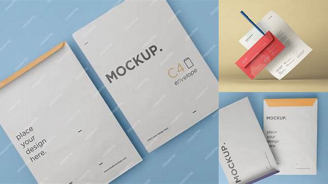 3007+ A4 Envelope Mockup Psd Free Download Creative Digital PSD Download