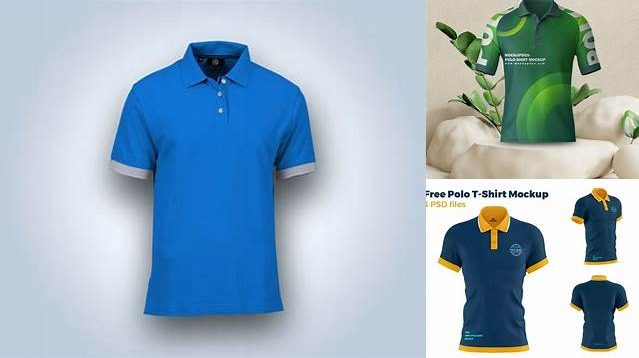 3018+ Men’s Polo Shirt PSD Mockup Front View Modern Design PSD Resource Free Download