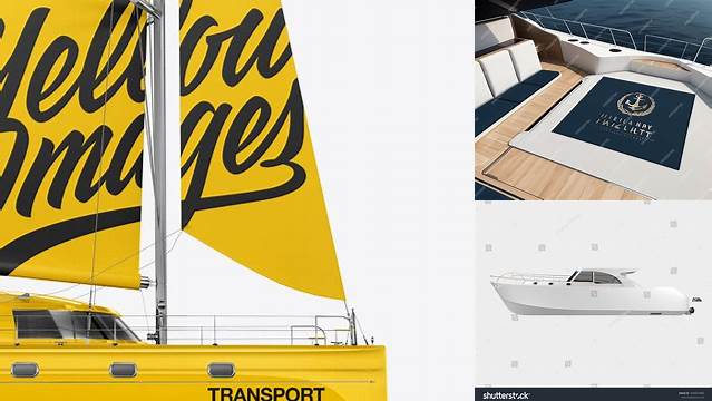 3020+ Yacht Mockup Easy Editable