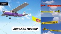 3021+ Airplane Banner Mockup Best for Showcase