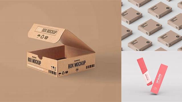 3021+ Glossy Carton Package PSD Mockup Exclusive Free Photoshop Asset