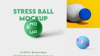 3024+ Stress Ball Mockup PSD for Free