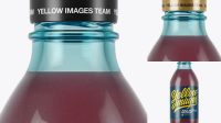 3025+ 330ml Blue Glass Berry Juice Bottle PSD Mockup Modern Photoshop Resource