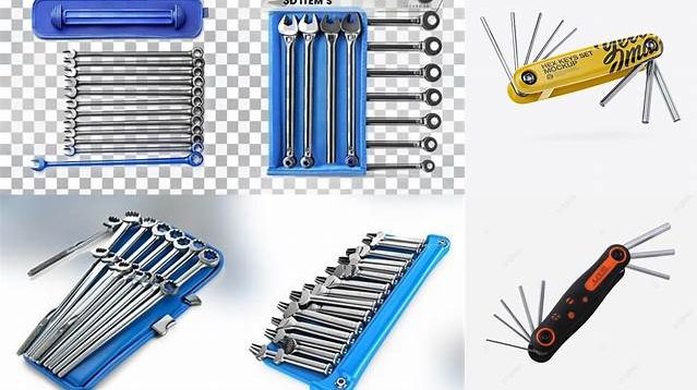 3025+ Hex Key Set PSD Mockup Half Side View Creative Photoshop Resources