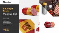 3026+ Sausage Chub PSD Mockup Free Graphic Mockup PSD