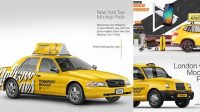 3026+ Taxi Mockup Free PSD File Download