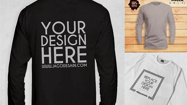 3032+ Mock Up Kaos Lengan Panjang Psd PSD Download