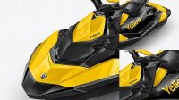 3034+ Jet Ski PSD Mockup Left Half Side View High-Angle Shot Custom Mockup Graphic Design