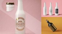 3035+ 180ml Ceramic Bottle PSD Mockup Download Free Premium Design PSD