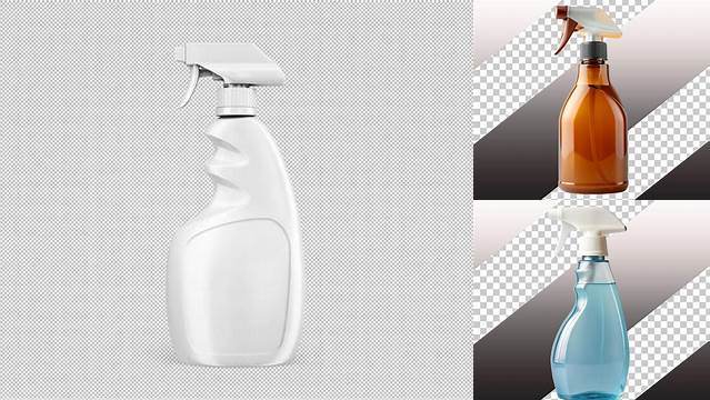 3036+ Cosmetic Bottle with Plastic Trigger Sprayer PSD Mockup Creative Digital PSD Download