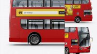 3038+ London Bus Enviro 400 PSD Mockup Side View Editable Photoshop Free Mockup