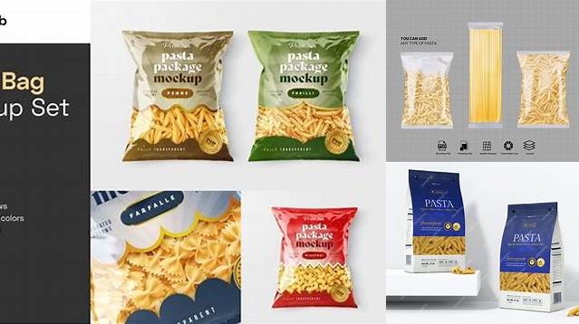 3038+ Pasta Bag Mockup High Resolution