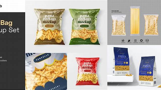 3038+ Pasta Bag Mockup High Resolution