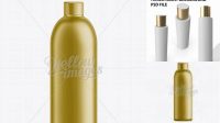 3039+ Gold Plastic Cosmetic Bottle with Cap 500 ml Advanced Photoshop Design Free