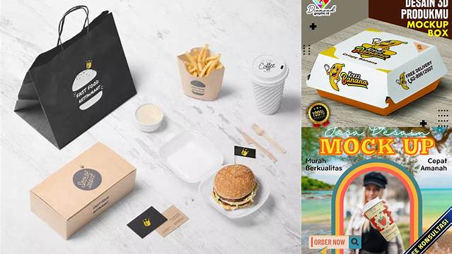 304+ Contoh Mockup Makanan Digital Download